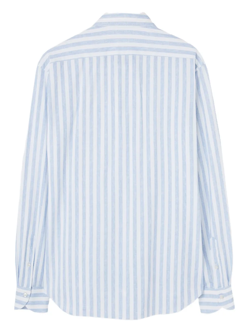 Xacus striped long-sleeved shirt - Blauw