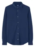 Fedeli long-sleeve button-fastening shirt - Blue
