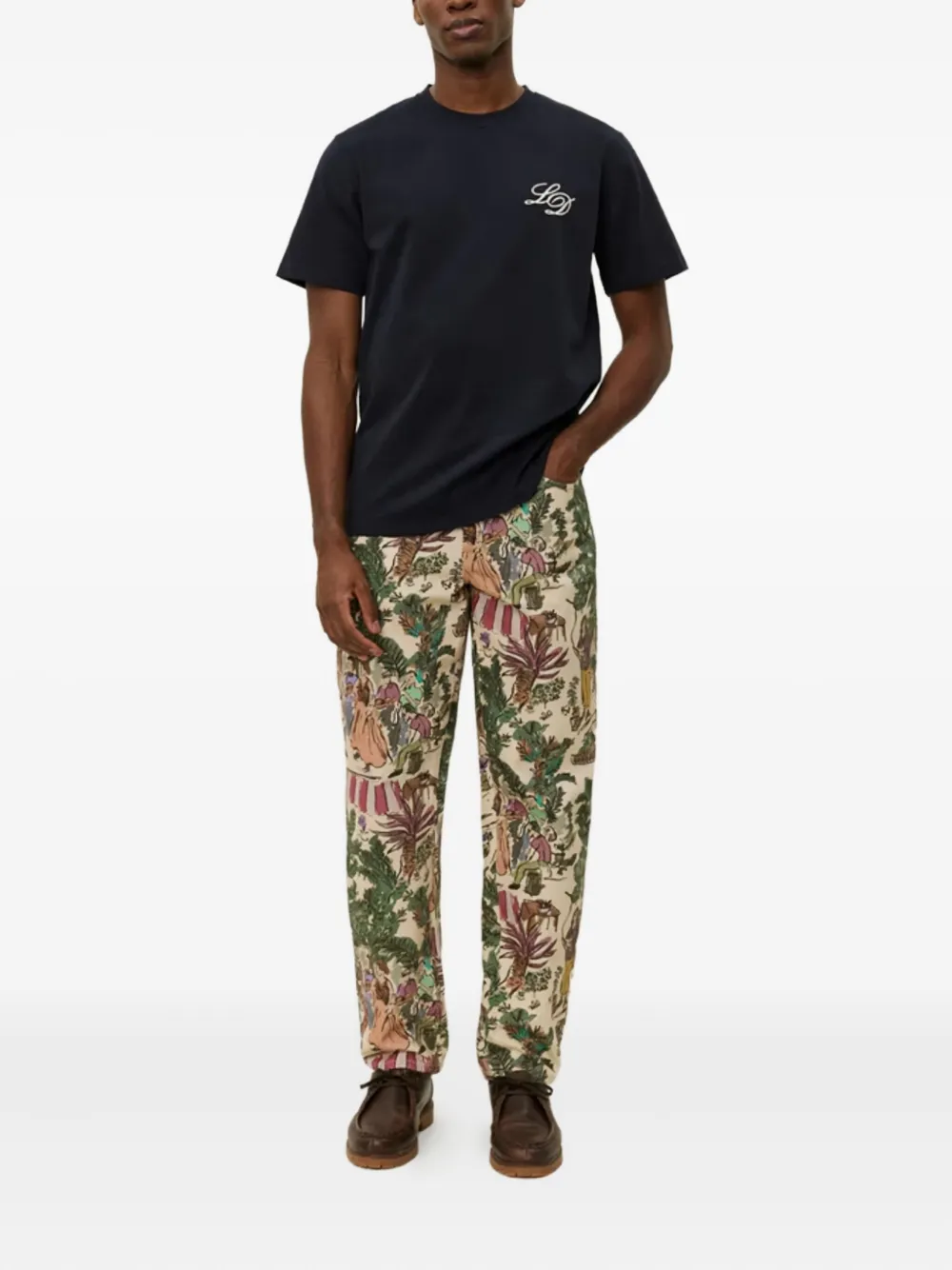Les Deux LD logo-embroidered short-sleeve T-shirt | T-Shirts | Image 2