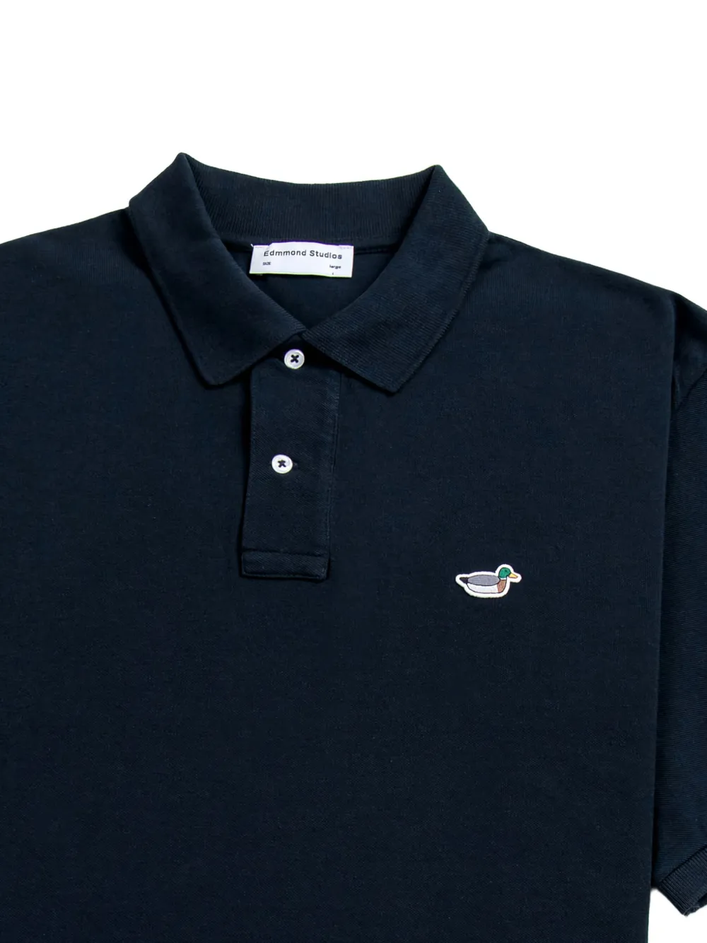 Dean Edmonds Duck-embroidered Polo Shirt In Blue