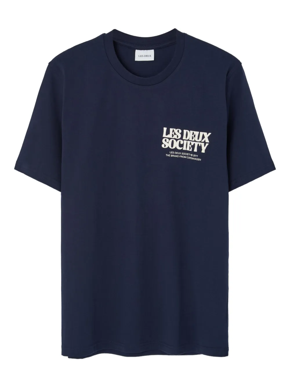 Les Deux Society T-shirt | Blue | Image 1
