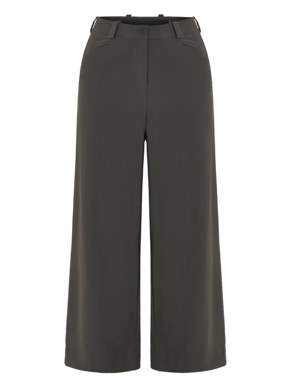 pocket flat-front trousers