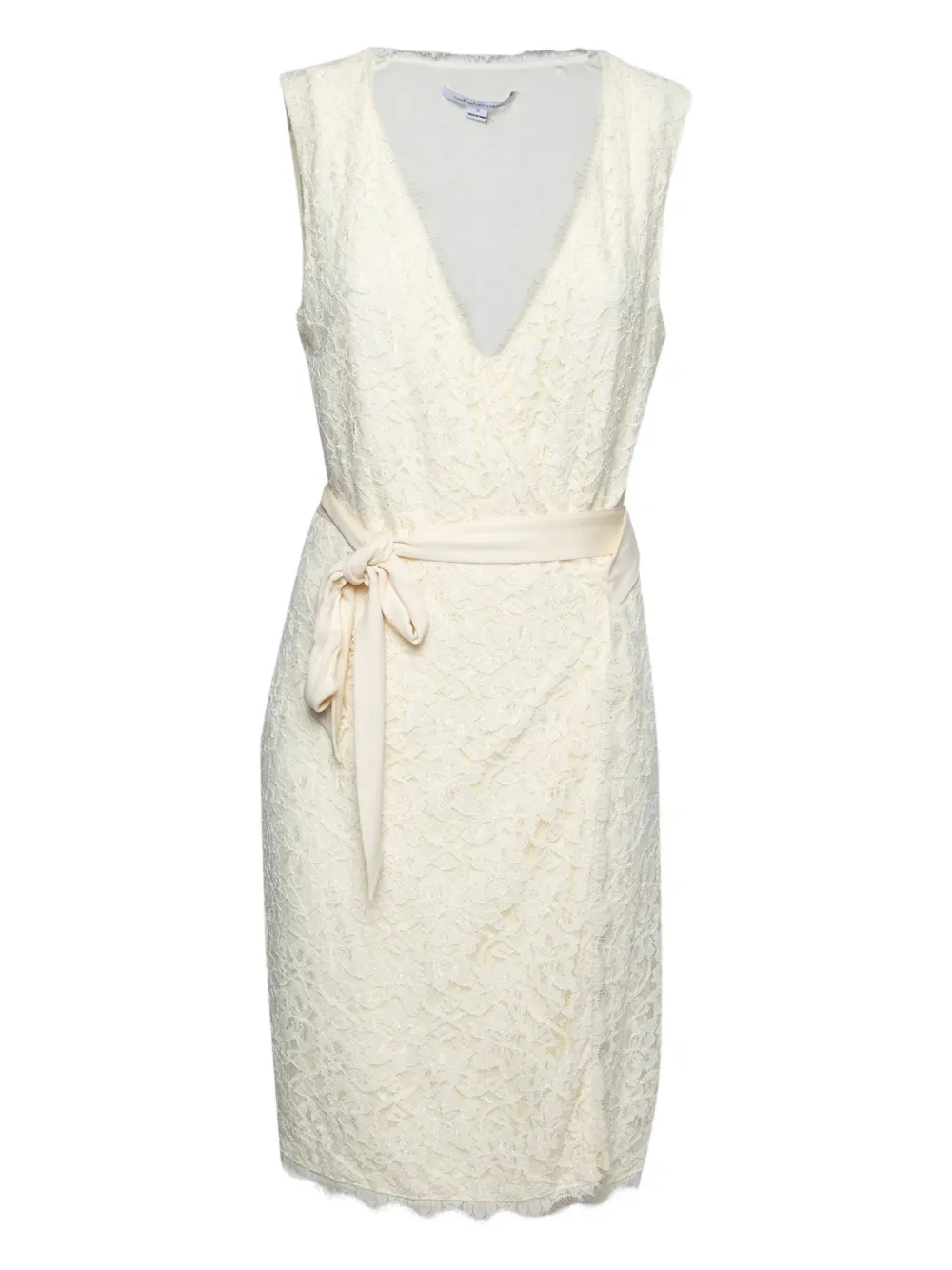 Diane Von Furstenberg Vintage lace wrap dress | Neutrals | Image 1