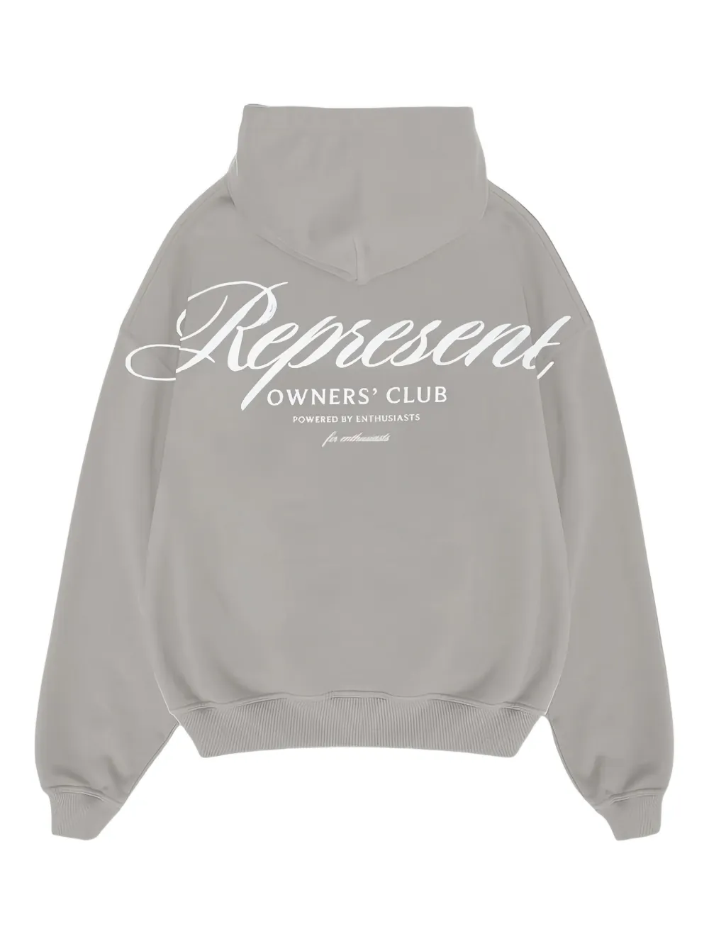 Represent Club Script hoodie Grijs