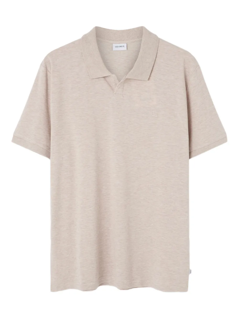 Les Deux Piqué Polo 2.0 embroidered-logo T-shirt | Neutrals | Image 1