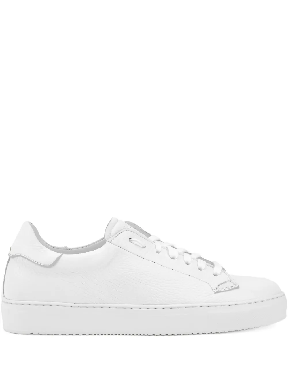 CALCE leather lace-up sneakers White