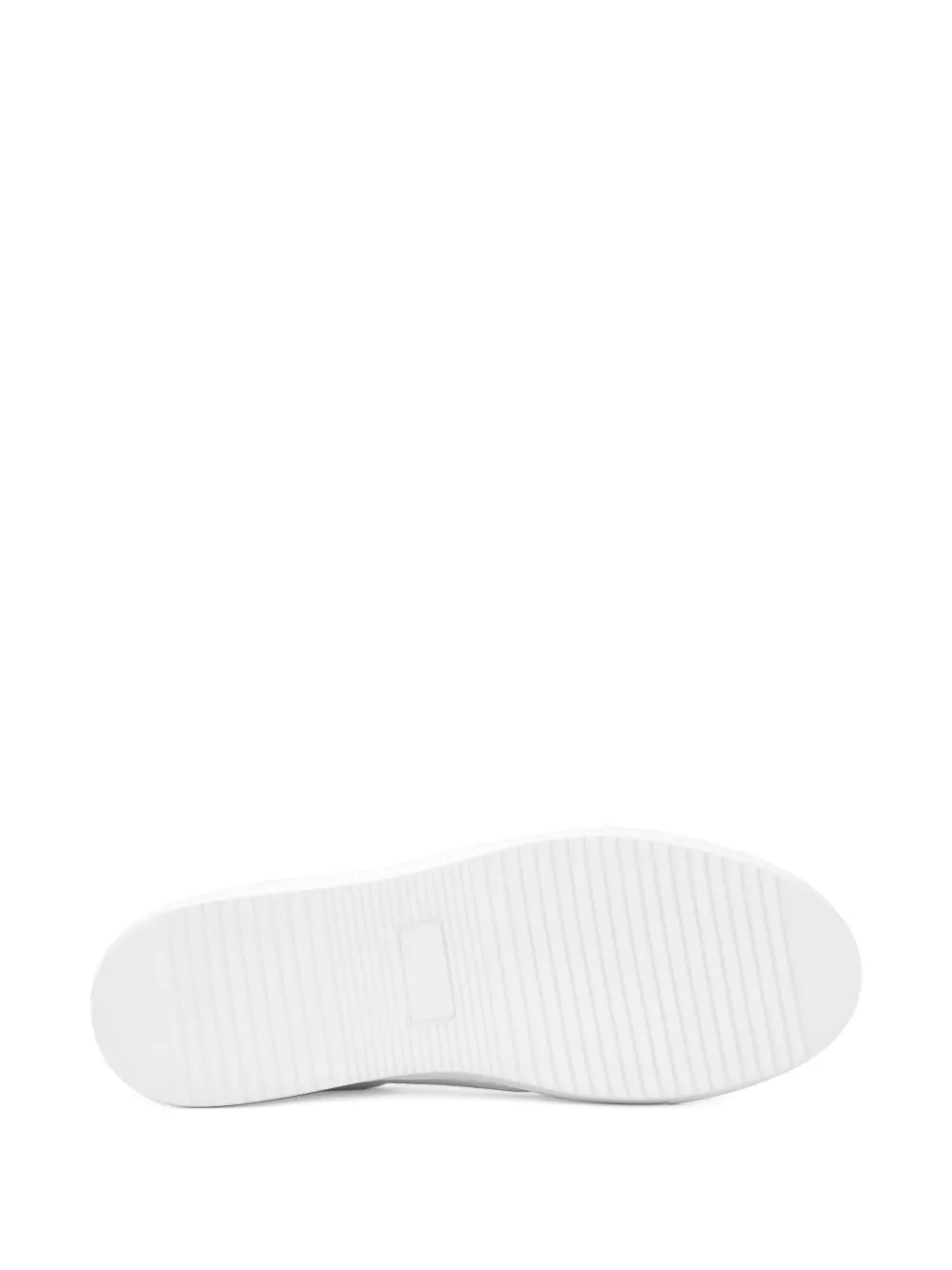 CALCE leather lace-up sneakers White