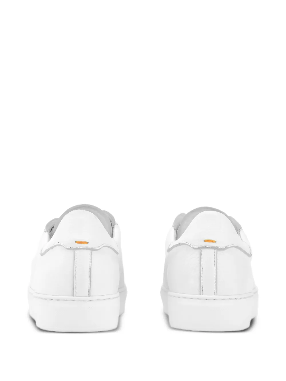 CALCE leather lace-up sneakers White