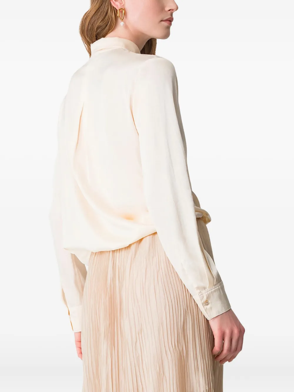 Forte Blouse met kraag Wit