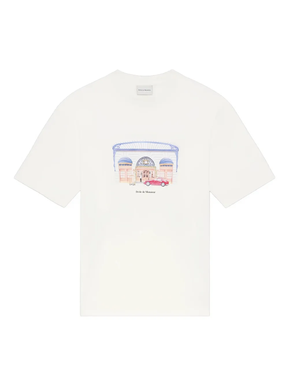 Drôle De Monsieur printed T-shirt | Neutrals | Image 1