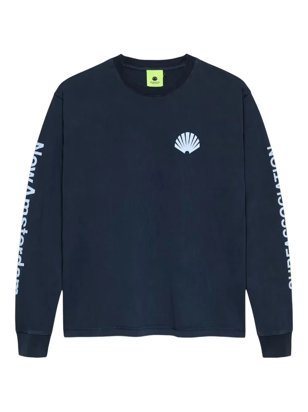 NEW AMSTERDAM shell-print long-sleeves sweatshirt | Blue | Image 1