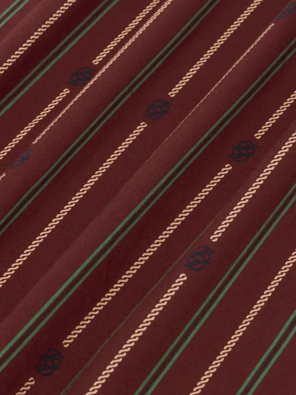 Drôle De Monsieur Gestreepte sjaal Rood