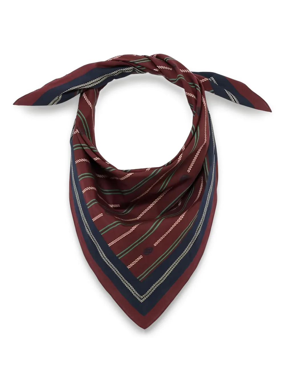 Drôle De Monsieur striped scarf - Rood
