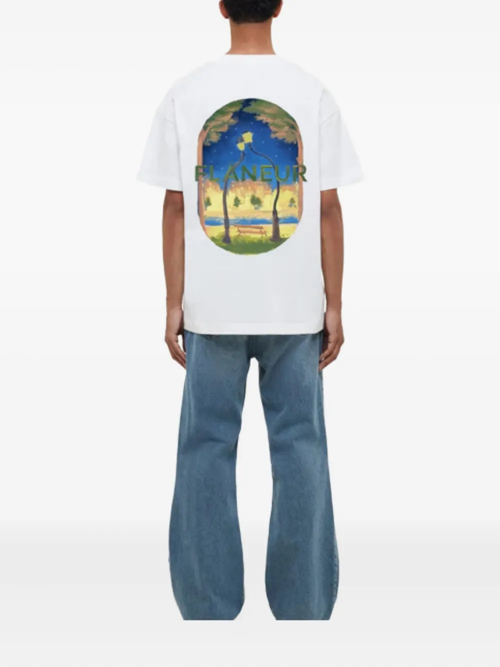 FLÂNEUR T-shirt met grafische print - Wit