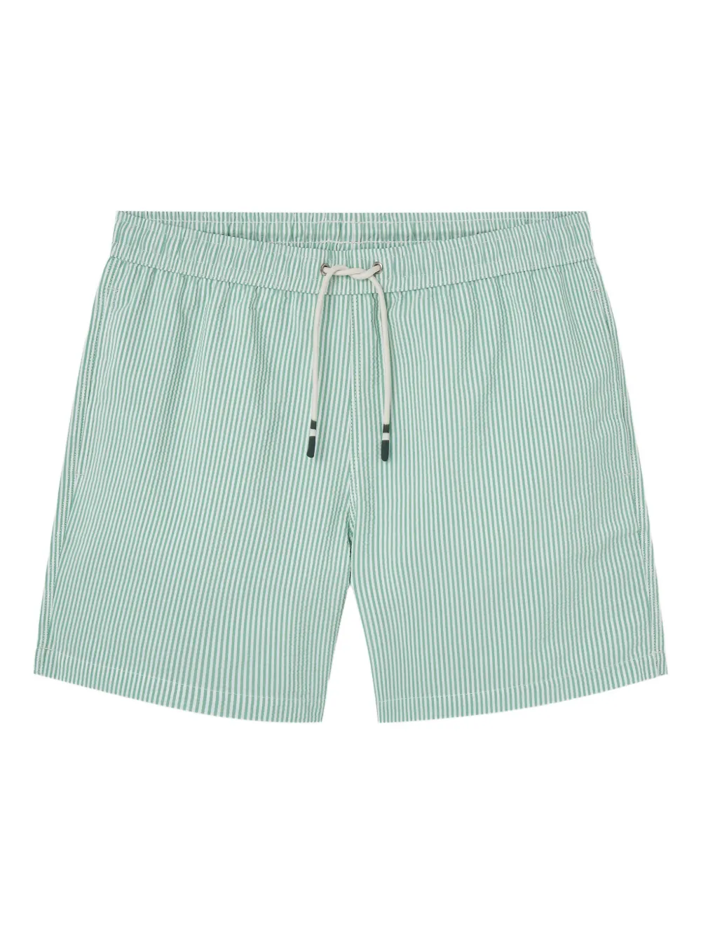 striped swim shorts