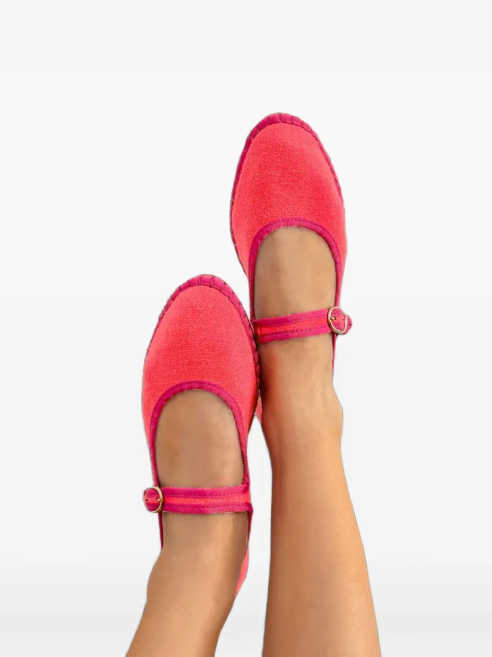 FLABELUS buckle-strap ballet flats Pink