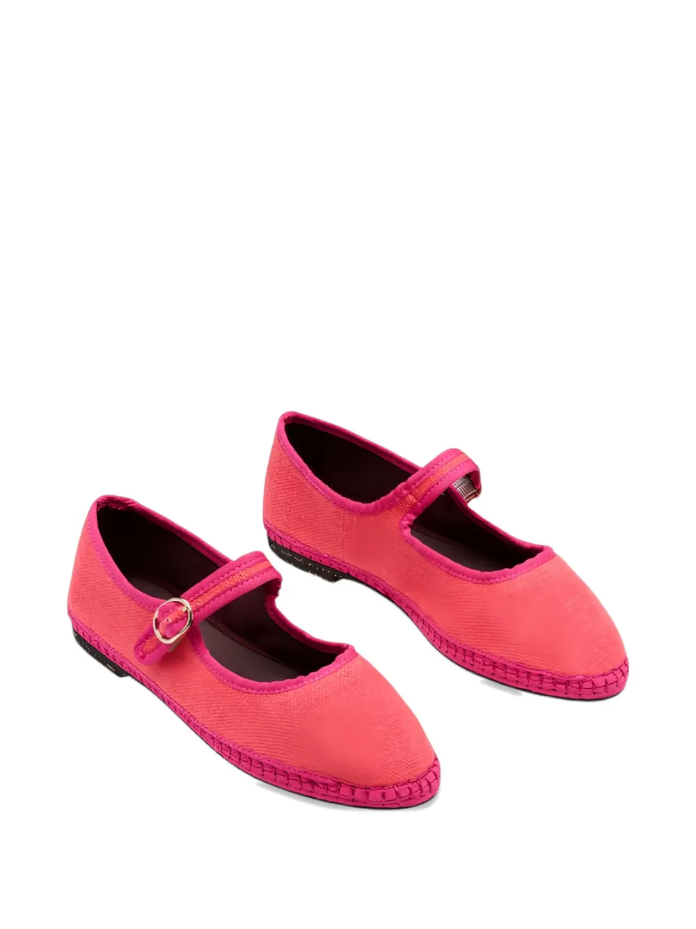 FLABELUS buckle-strap ballet flats - Roze