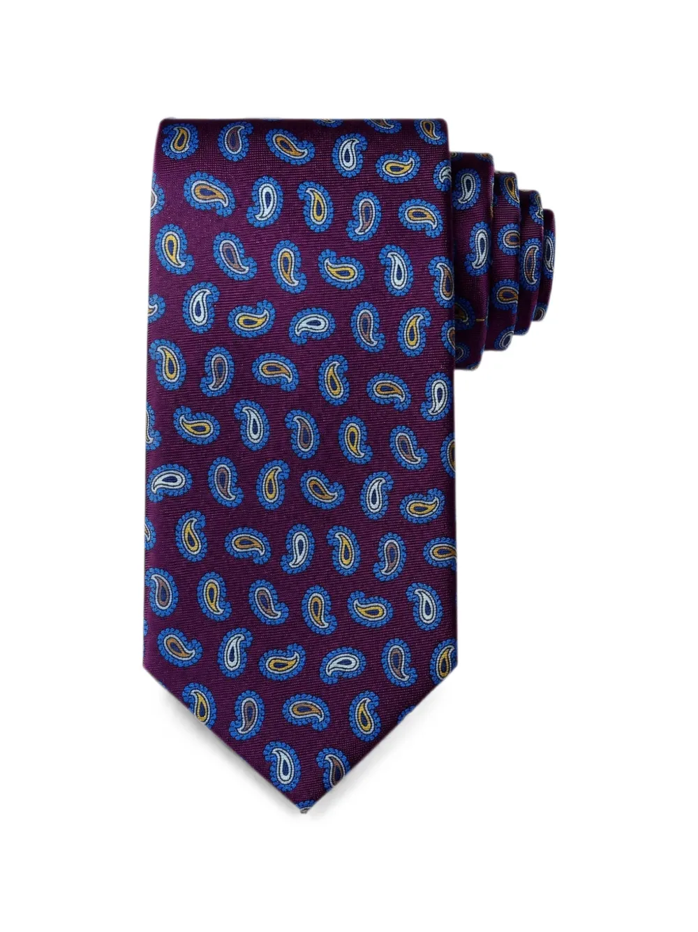 Bona Furtuna Krawatte aus Seide mit Paisley-Print - Violett