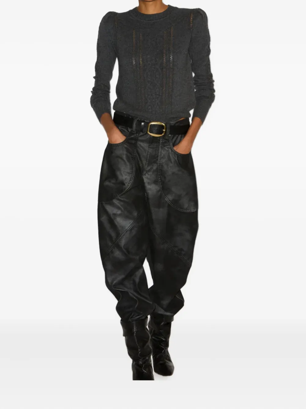 ISABEL MARANT long-sleeves cable-knit sweater | Knitted Sweaters | Image 2