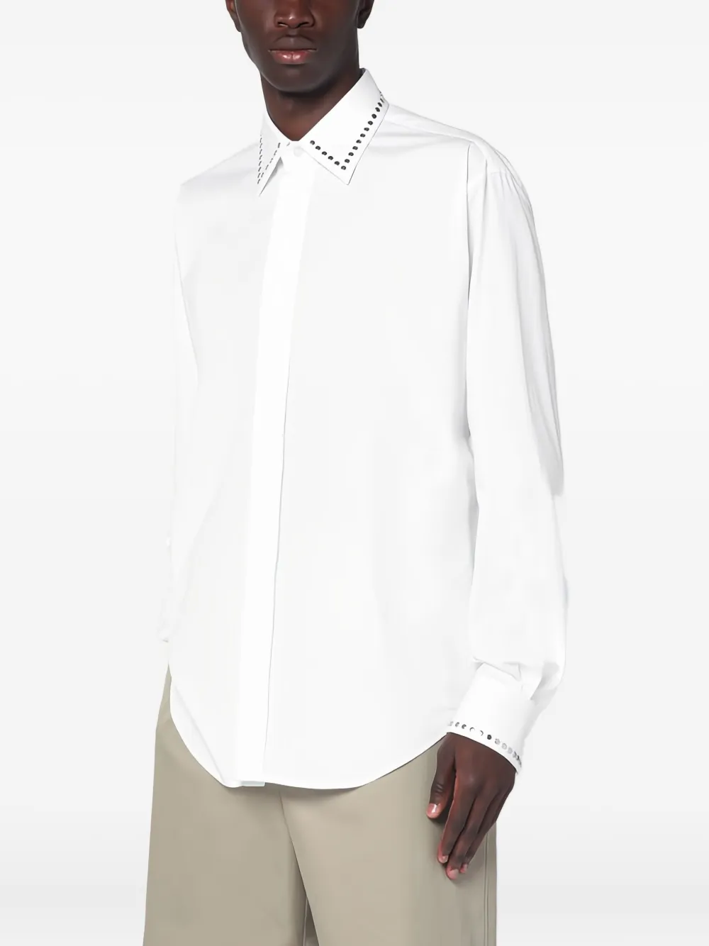 Alexander McQueen Overhemd verfraaid met studs Wit