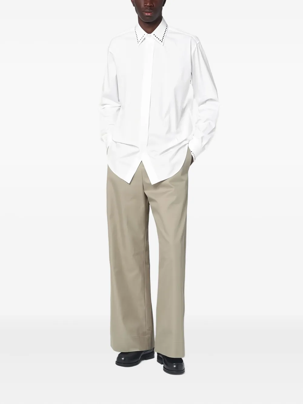 Alexander McQueen Overhemd verfraaid met studs - Wit