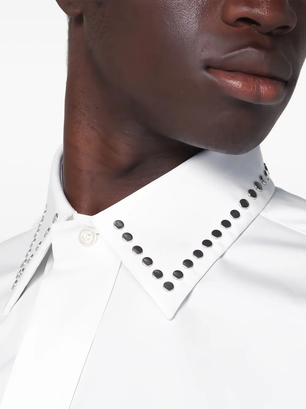 Alexander McQueen Overhemd verfraaid met studs Wit