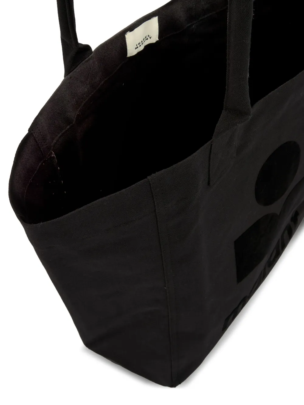 ISABEL MARANT logo-detail tote bag Zwart