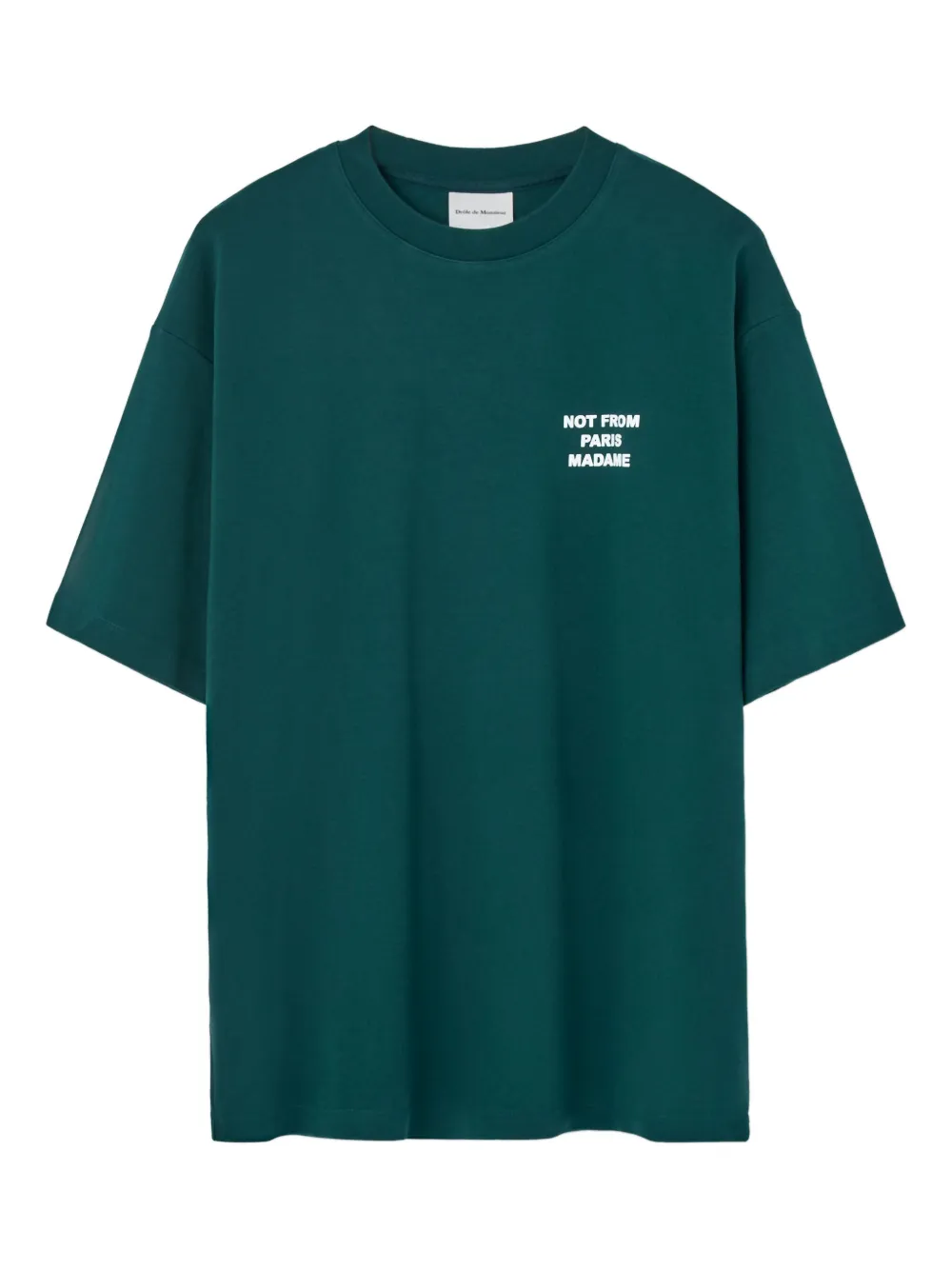 short-sleeve slogan T-shirt