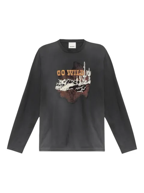 ISABEL MARANT desert-cactus print long-sleeve T-shirt