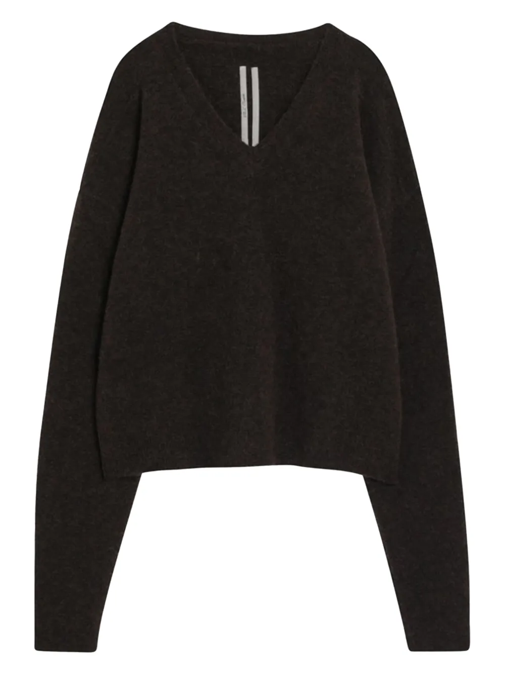 Rick Owens v-neck wool sweater - Brown