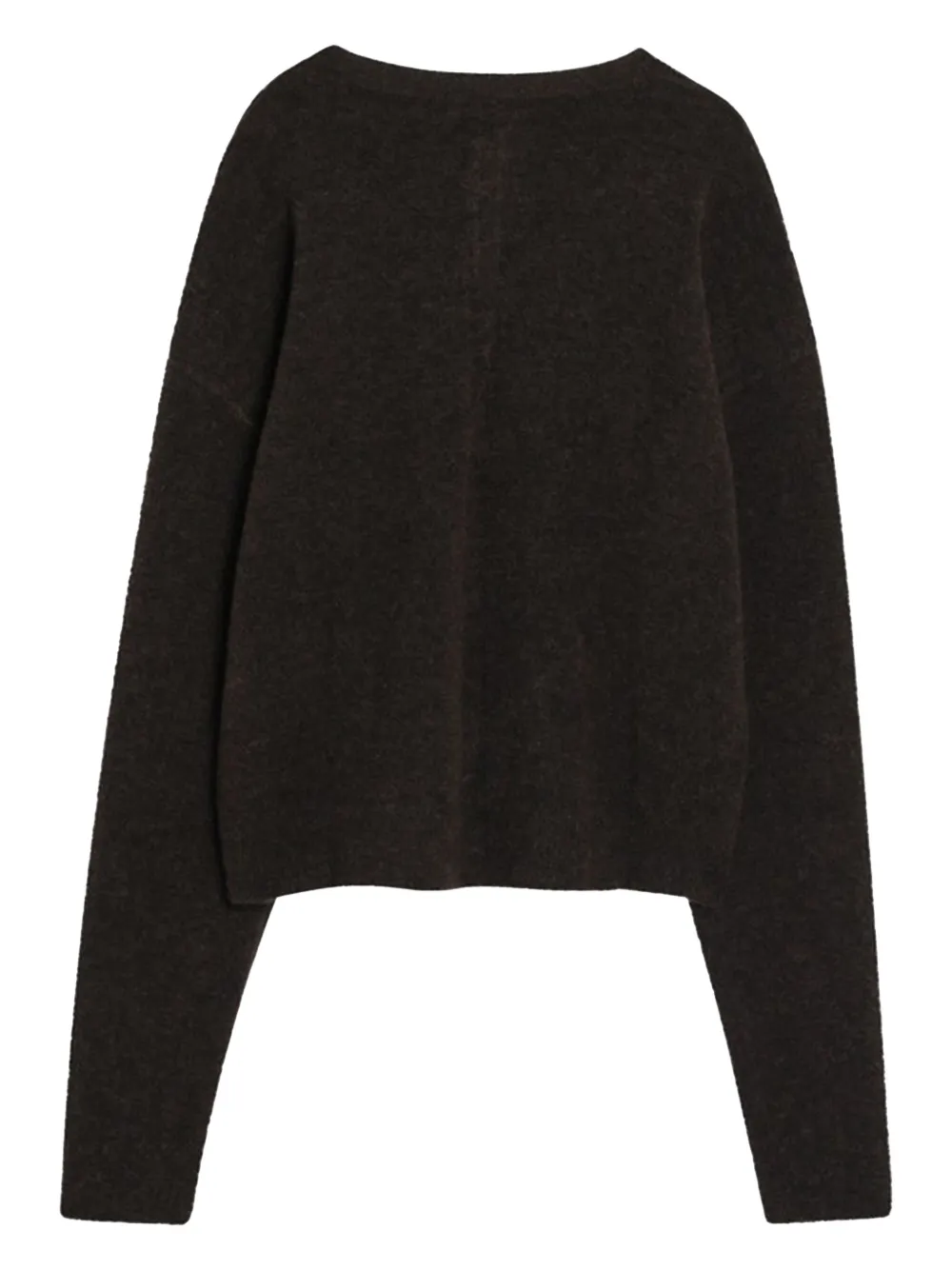Rick Owens Wollen sweater met V-hals Bruin