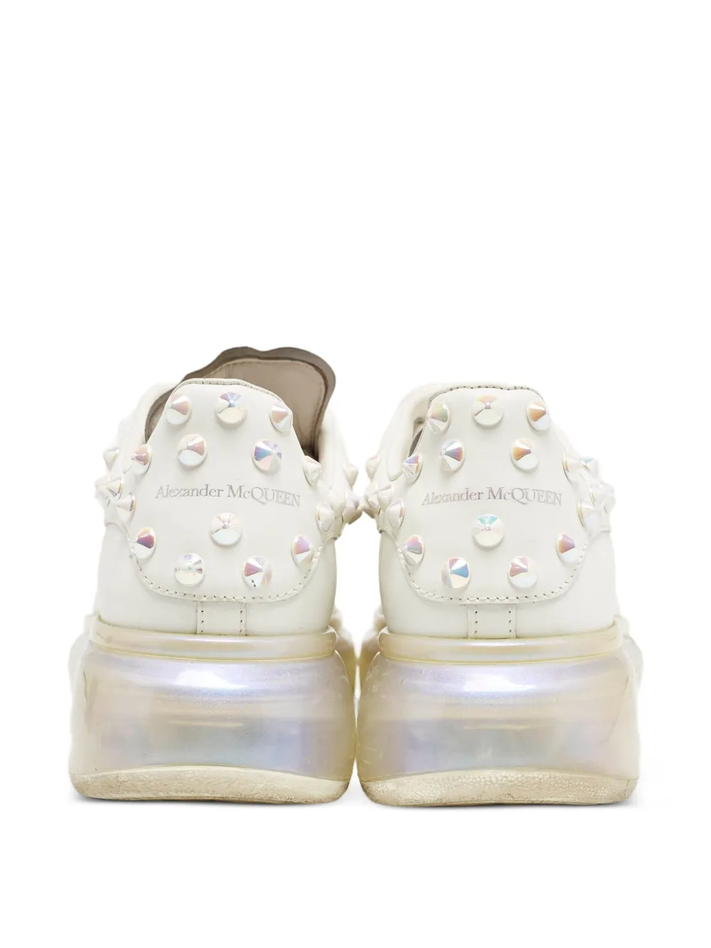 Alexander McQueen Pre-Owned Larry sneakers met plateauzool - Wit
