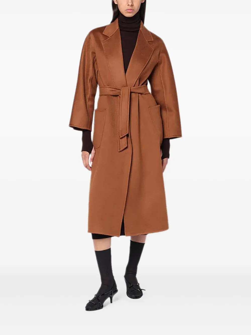 Max Mara belted patch-pocket coat | Double Breasted & Peacoats | Image 2