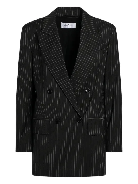 Max Mara blazer con motivo de rayas y botones