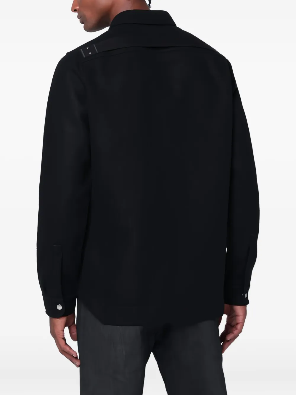 Rick Owens Shirtjack met zak met knoopsluiting Zwart
