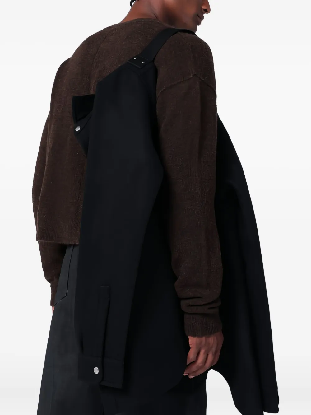 Rick Owens Shirtjack met zak met knoopsluiting Zwart