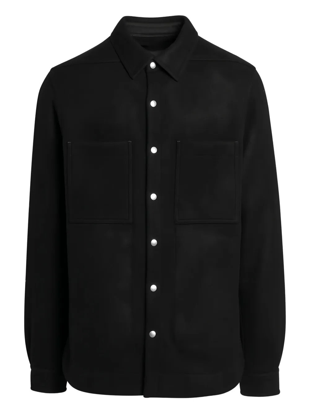 Rick Owens Shirtjack met zak met knoopsluiting Zwart