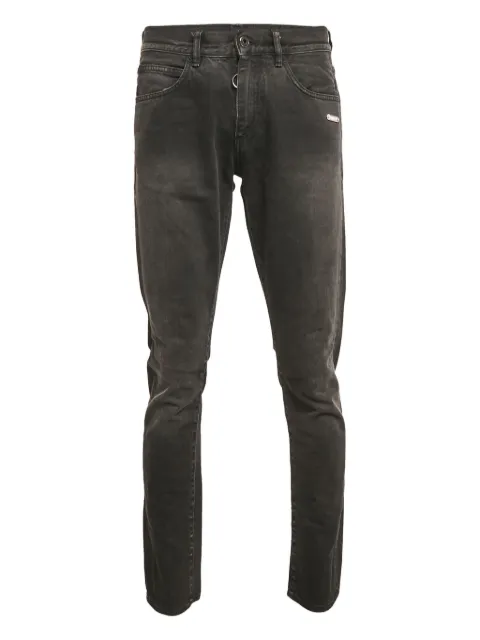 Off-White Pre-Owned logo-appliqué denim trousers