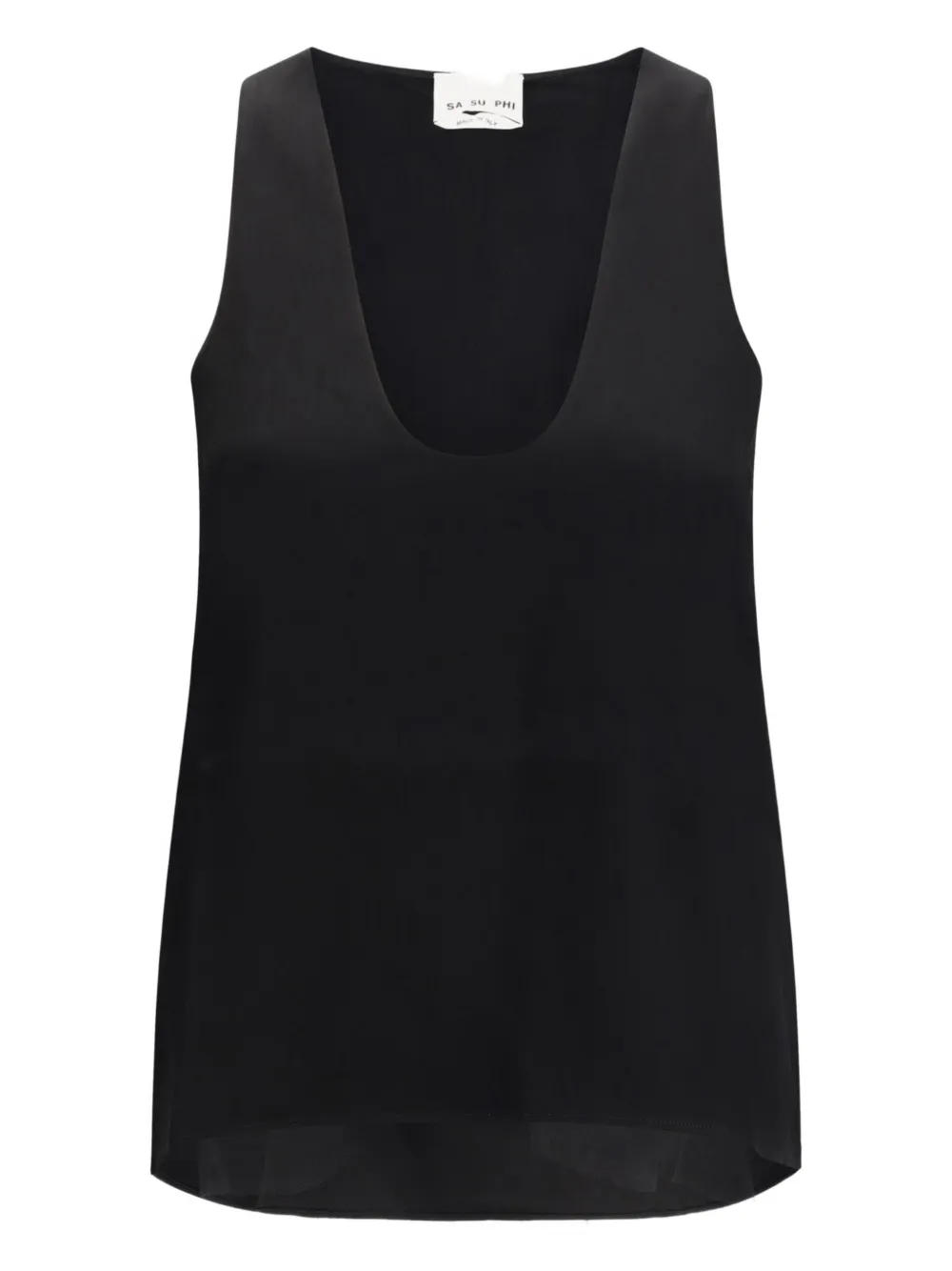 SA SU PHI scoop-neck top | Black | Image 1
