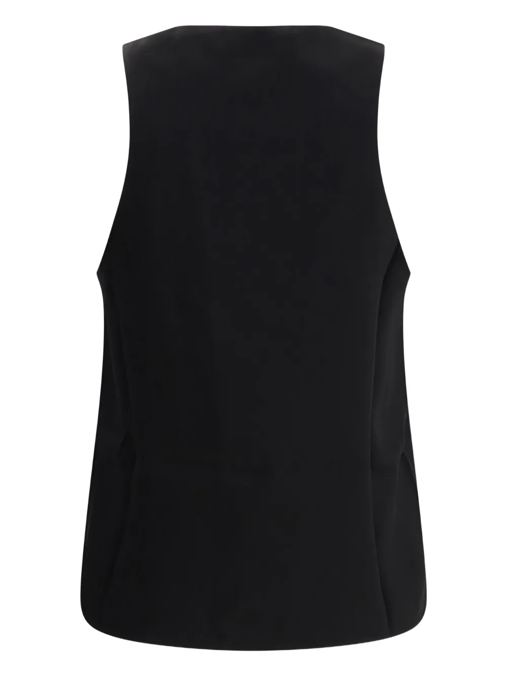 SA SU PHI scoop-neck top - Zwart