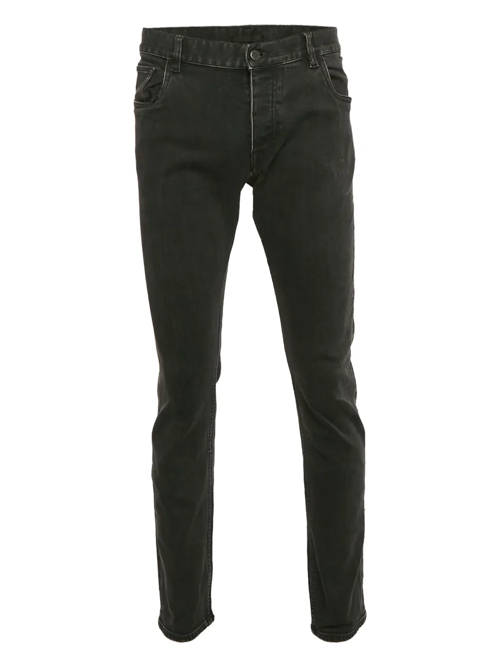 Prada Pre-Owned 2024 faded denim trousers | Black | Image 1