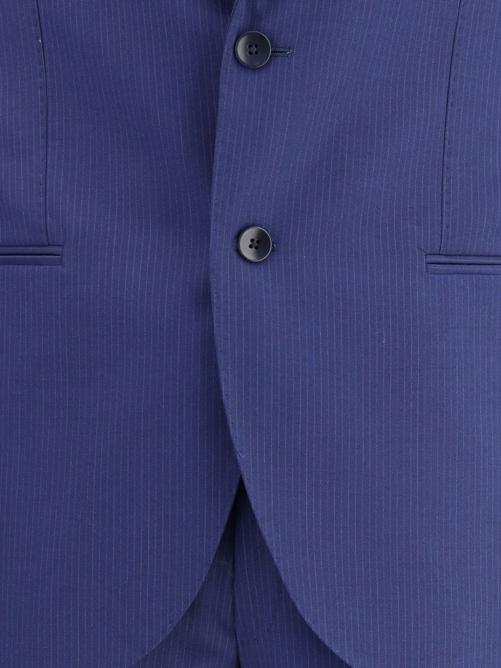 Gi Capri Pinstripe Wool Single-breasted Suit In Blue