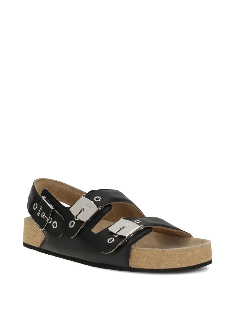 Balenciaga buckle-slingback sandals - Zwart