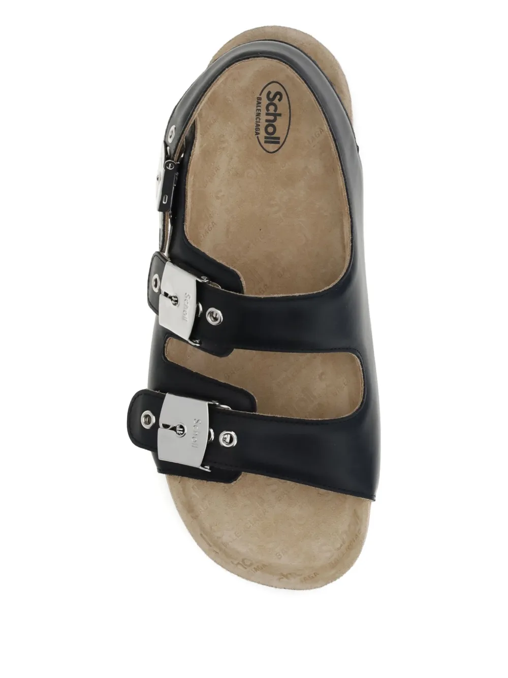 Balenciaga buckle-slingback sandals Black