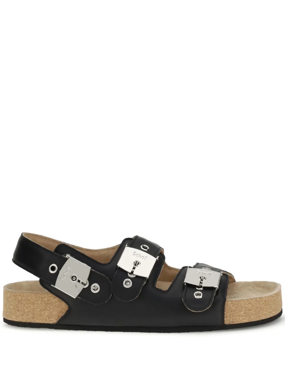 Balenciaga buckle-slingback sandals Black