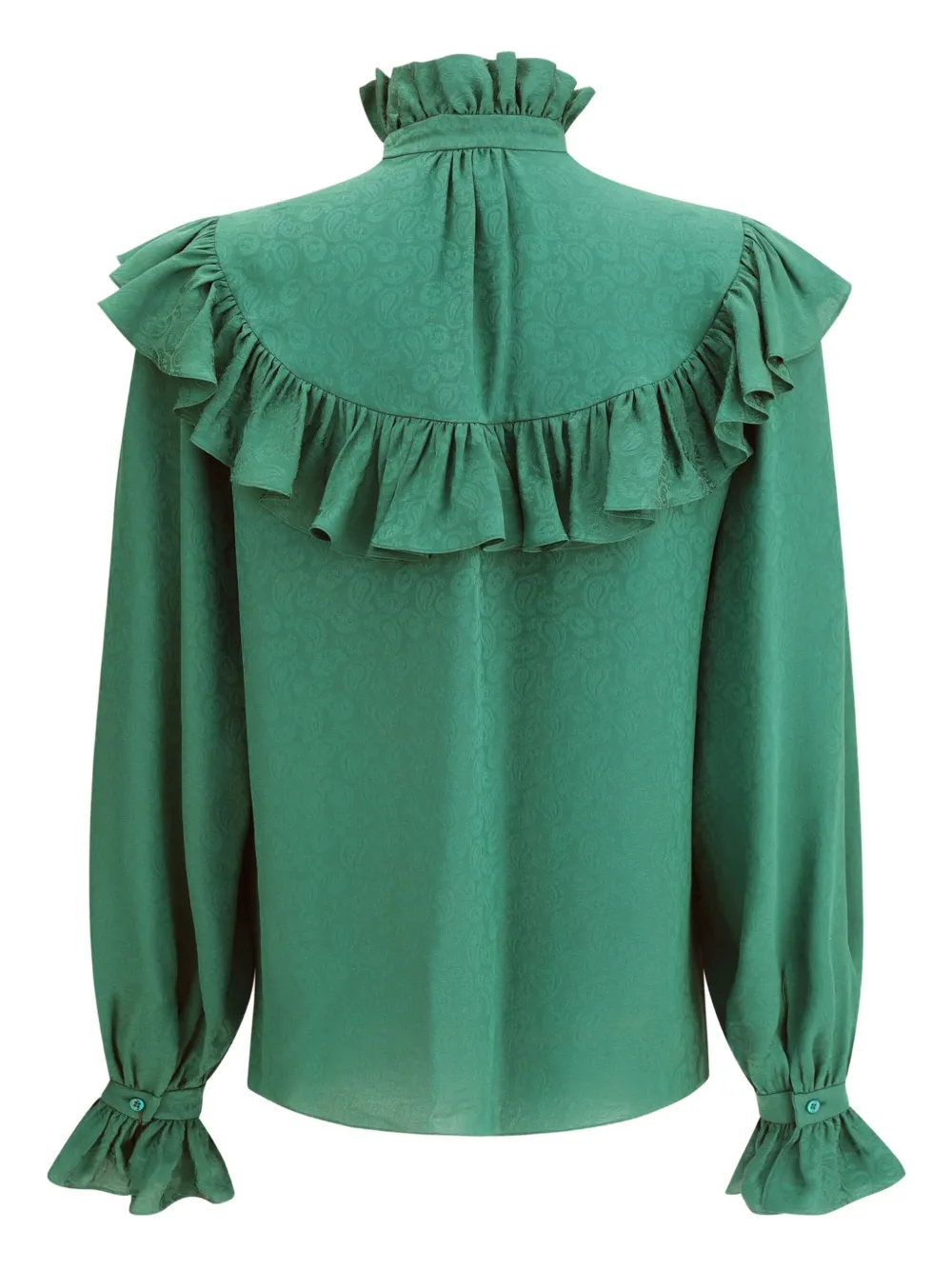 Saint Laurent ruffled high-neck blouse - 3120