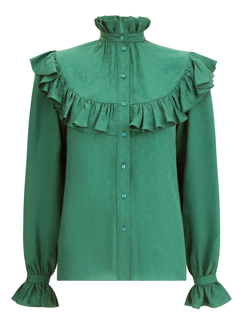 Saint Laurent Blouse met ruches 3120
