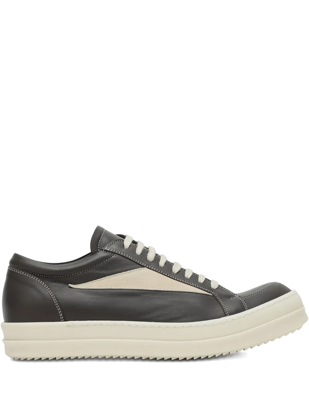 Rick Owens Vintage Leather Sneakers In Gray