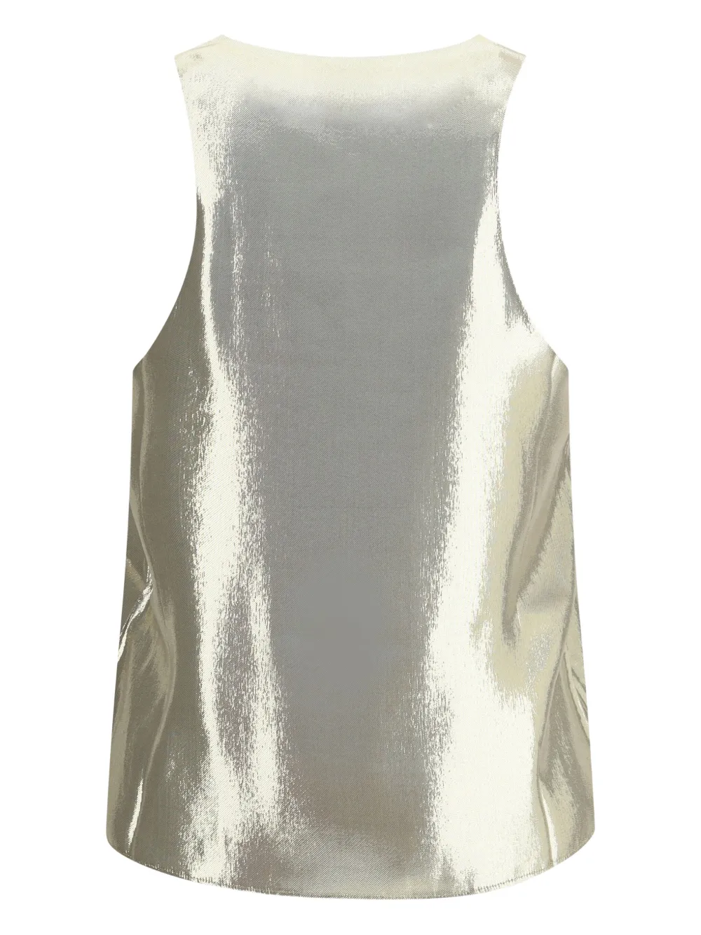 Sa Su Phi Metallic-finish Tank Top In Gray