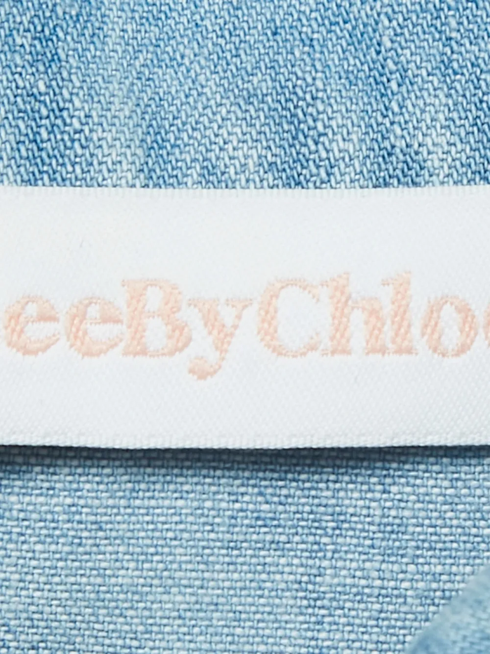 Pre-owned Chloé 2022 Ruffled Pleated Denim Set In Blue